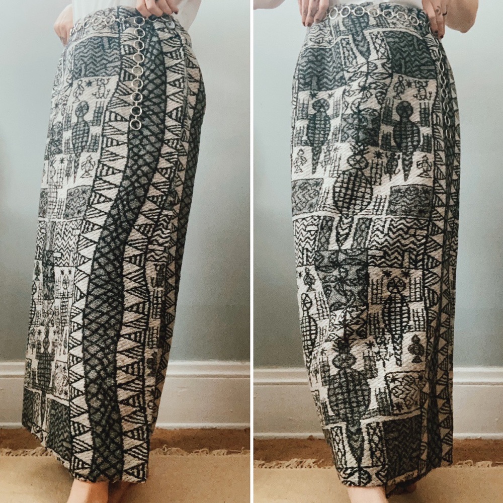 Vintage Italy Blanket Wrap Skirt